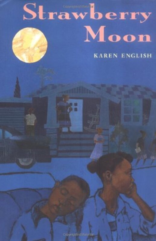 Book cover for "Strawberry Moon" by Karen English