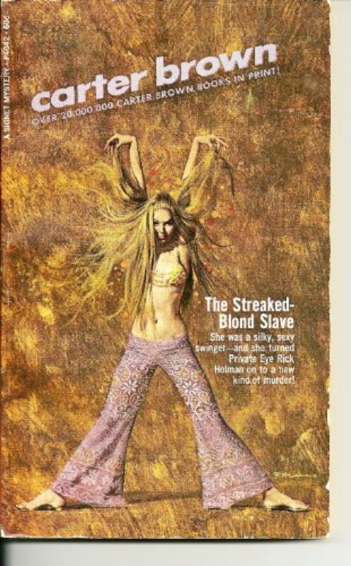 Book cover for "Streaked Blond Slave" by Carter Brown