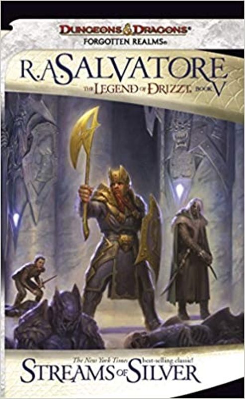 Book cover for "Streams of Silver" by R.A. Salvatore