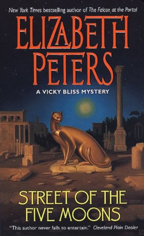 Book cover for "Street of the Five Moons" by Elizabeth Peters