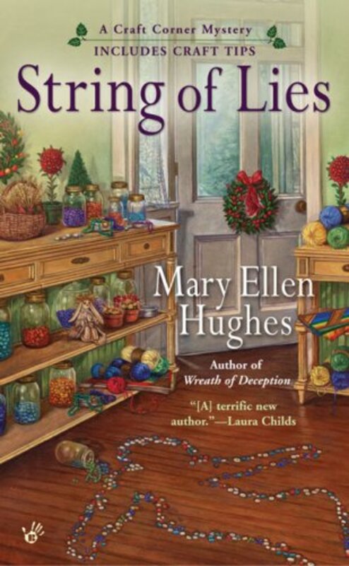 Book cover for "String of Lies" by Mary Ellen Hughes