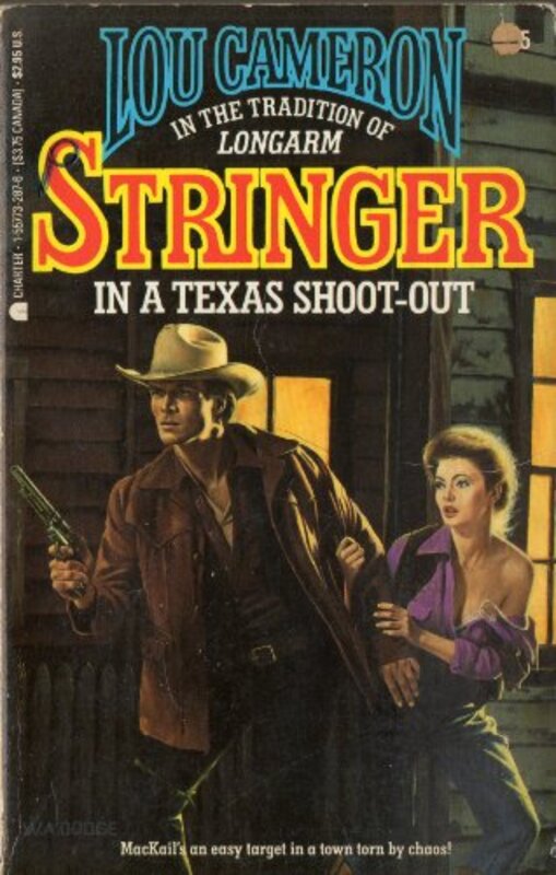 Book cover for "Stringer In a Texas Shoot-Out" by Lou Cameron
