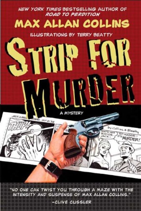 Book cover for "Strip for Murder" by Max Allan Collins