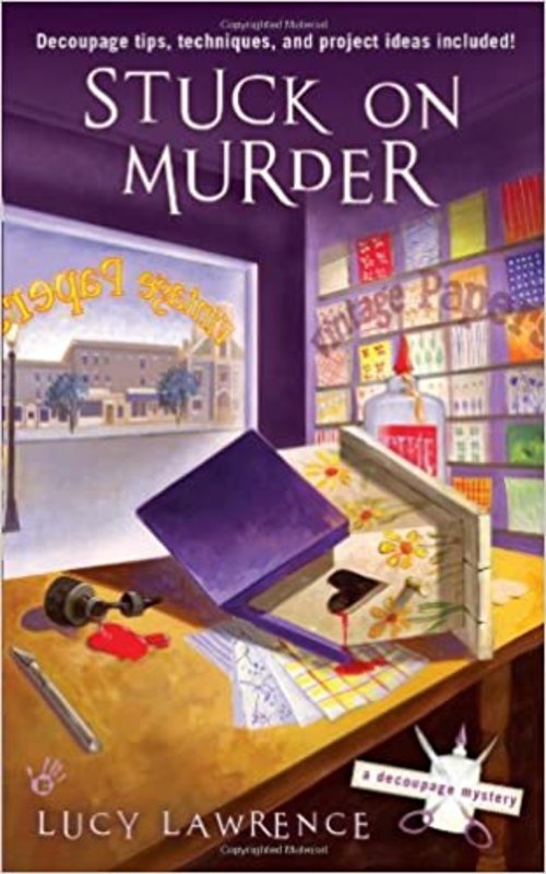 Book cover for "Stuck on Murder" by Jenn McKinlay