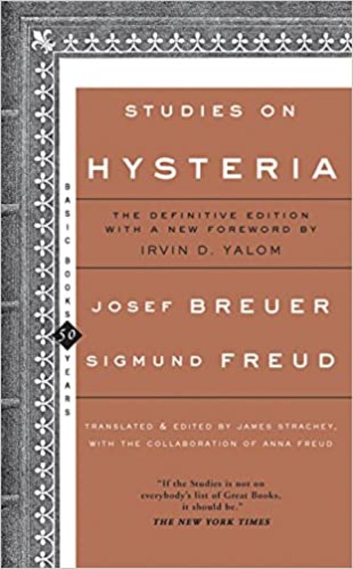 Book cover for "Studies on Hysteria" by Josef Breuer