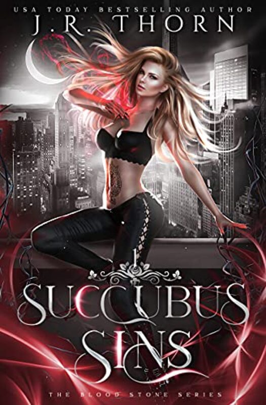 Book cover for "Succubus Sins" by JR Thorn