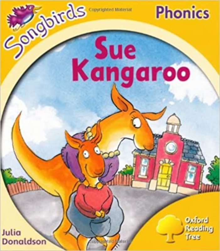 Book cover for "Sue Kangaroo" by Julia Donaldson