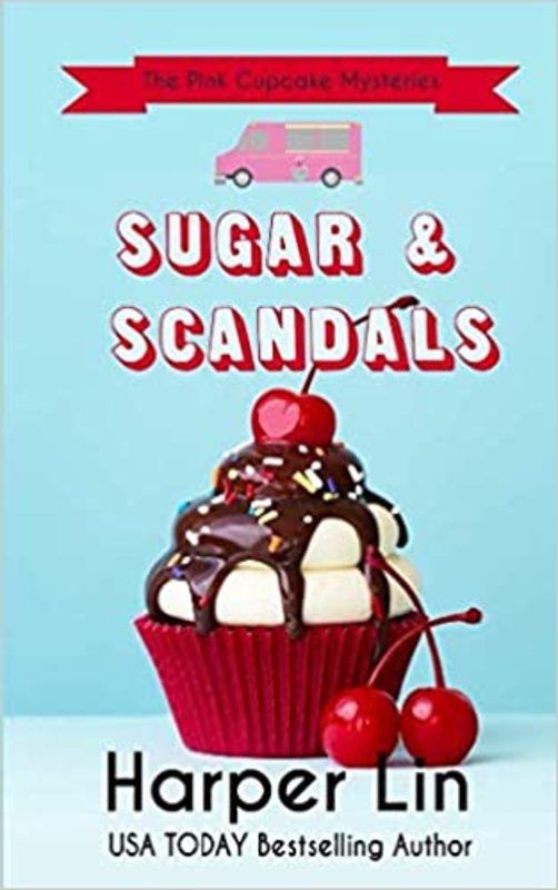 Book cover for "Sugar and Scandals" by Harper Lin