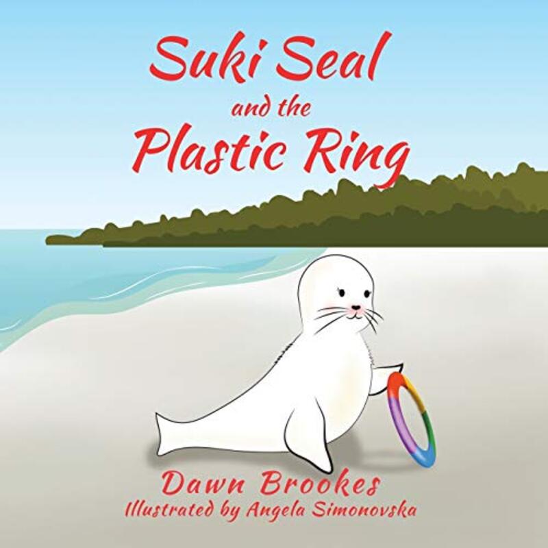Book cover for "Suki Seal and the Plastic Ring" by Dawn Brookes