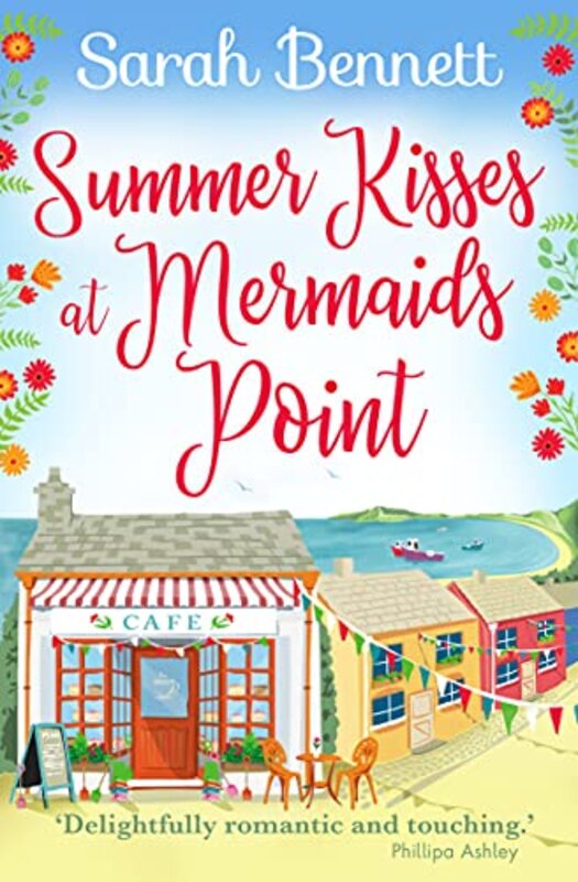 Book cover for "Summer Kisses at Mermaids Point" by Sarah Bennett