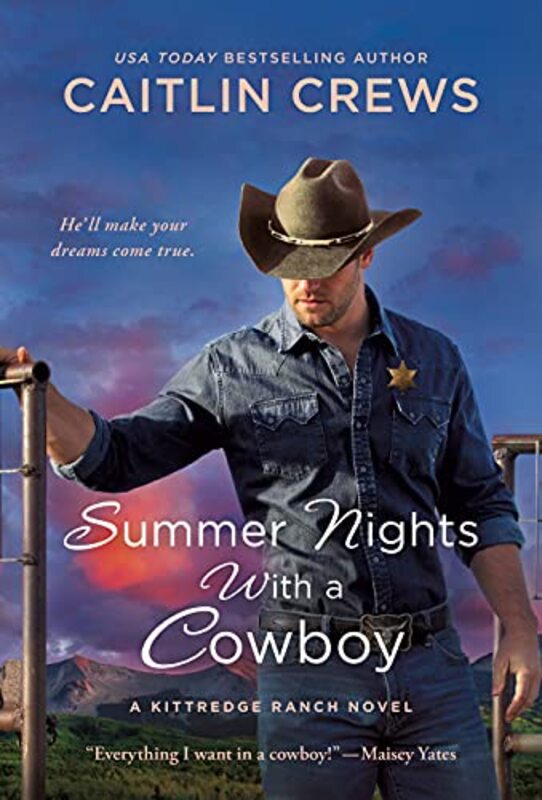 Book cover for "Summer Nights with a Cowboy" by Caitlin Crews