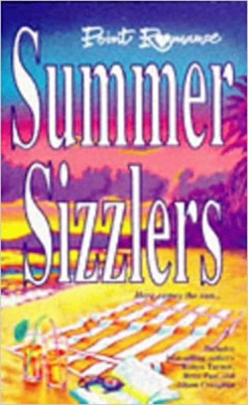 Book cover for "Summer Sizzlers" by R.L. Stine