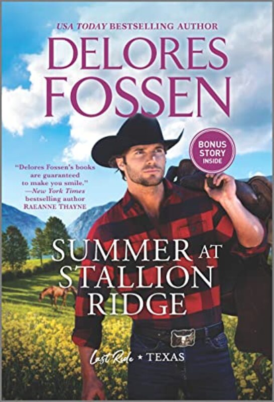 Book cover for "Summer at Stallion Ridge" by Delores Fossen