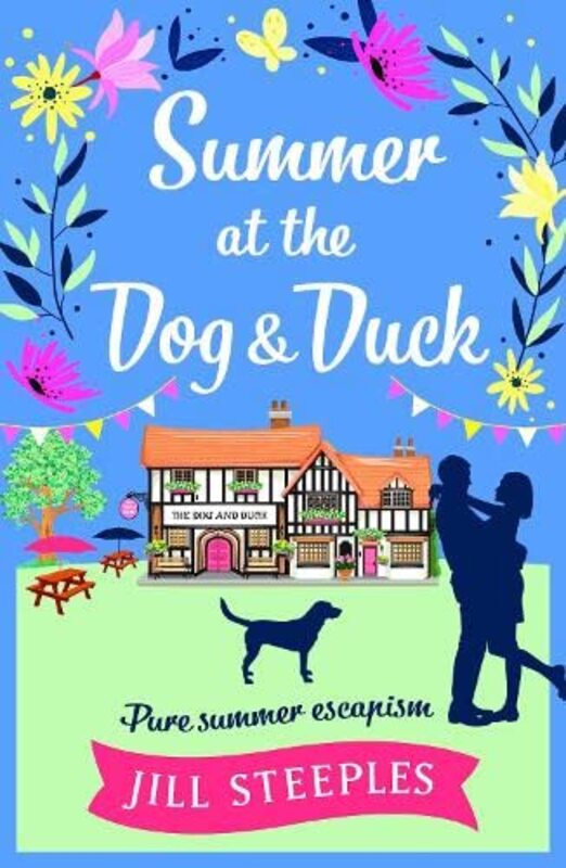 Book cover for "Summer at the Dog and Duck" by Jill Steeples