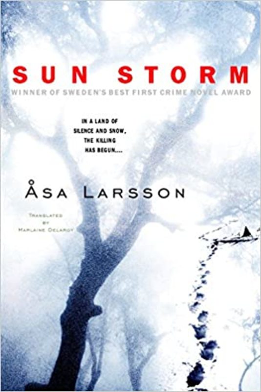 Book cover for "Sun Storm / The Savage Altar" by Asa Larsson