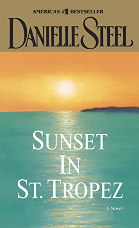 Book cover for "Sunset in St. Tropez" by Danielle Steel
