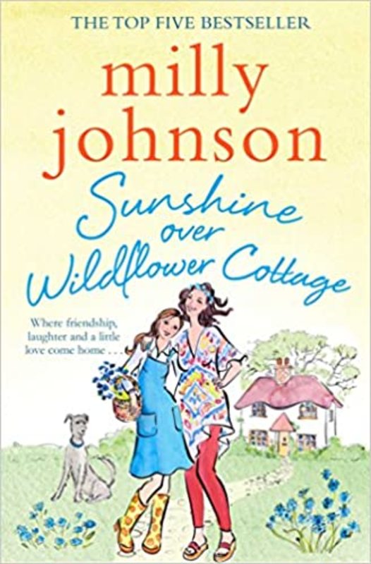 Book cover for "Sunshine Over Wildflower Cottage" by Milly Johnson