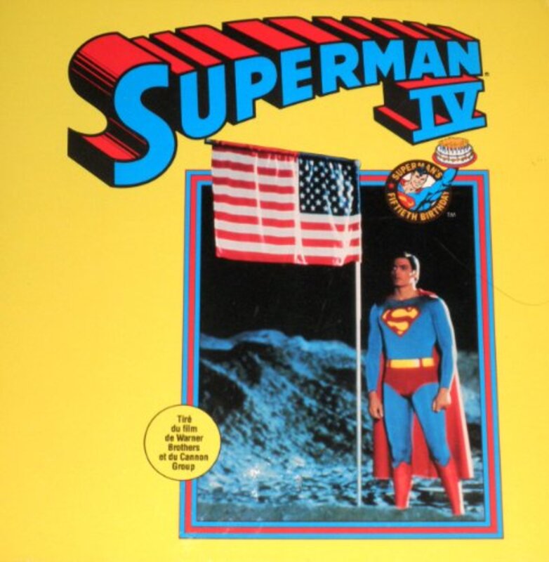 Book cover for "Superman IV" by Nancy Krulik