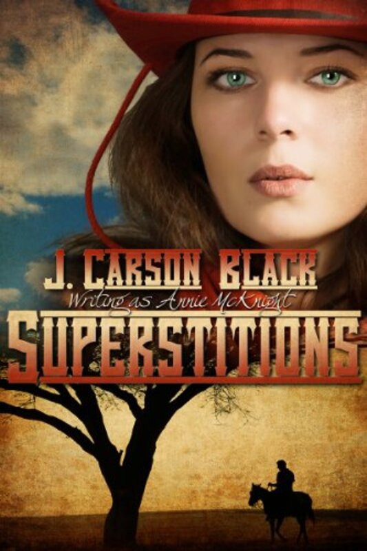 Book cover for "Superstitions" by J Carson Black