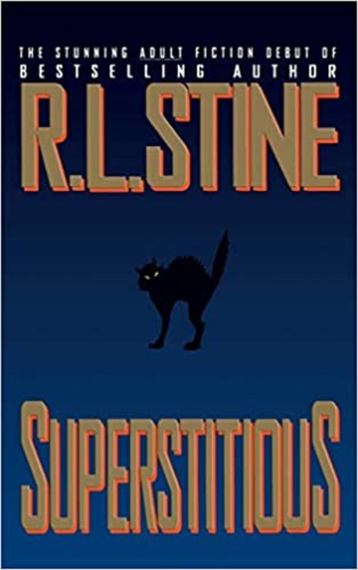 Book cover for "Superstitious" by R.L. Stine