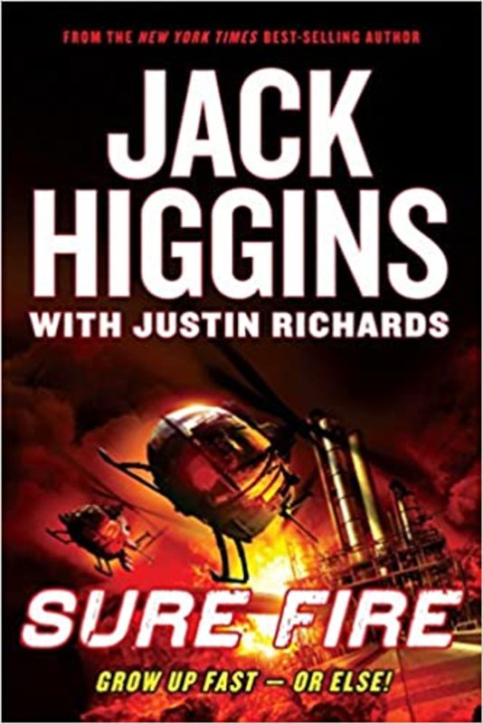 Book cover for "Sure Fire" by Jack Higgins