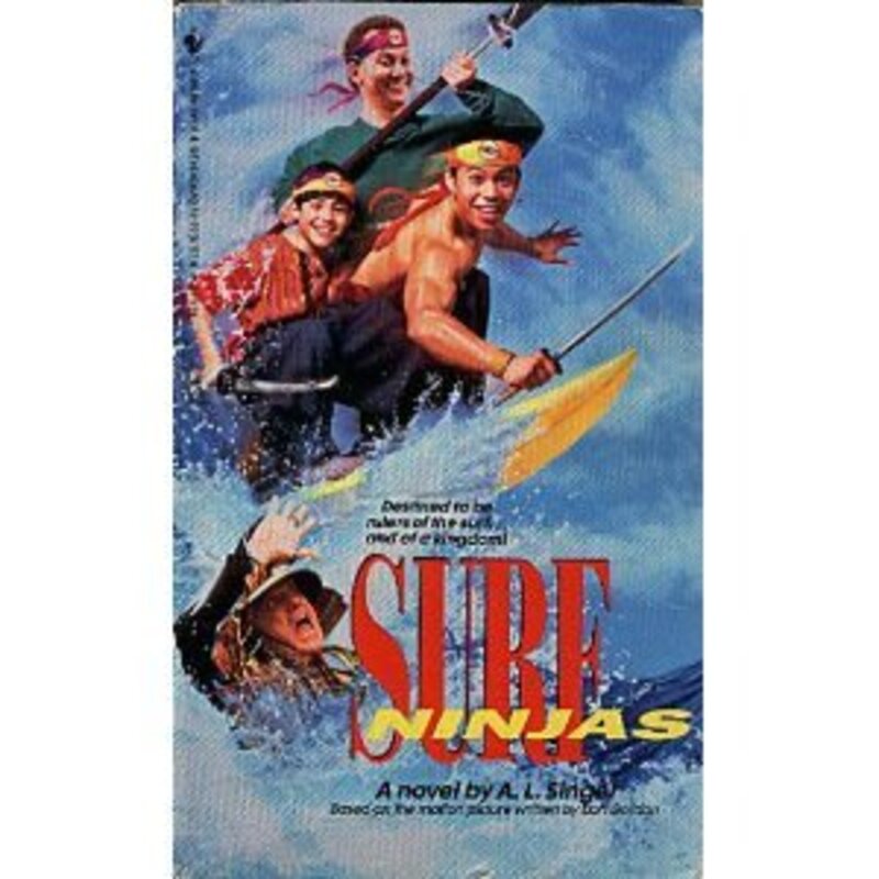 Book cover for "Surf Ninjas" by Peter Lerangis