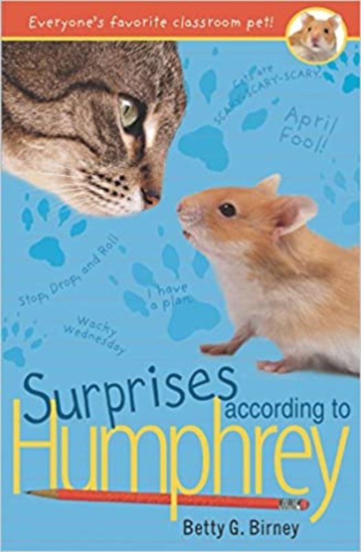 Book cover for "Surprises According to Humphrey" by Betty G. Birney