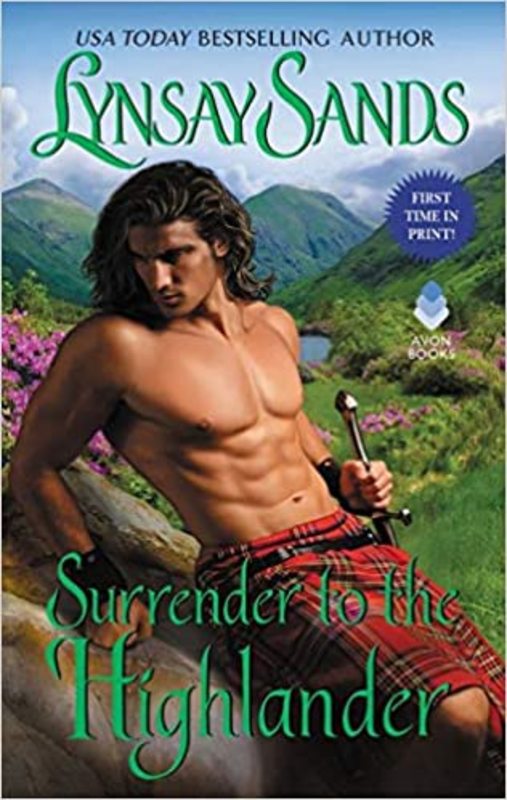 Book cover for "Surrender to the Highlander" by Lynsay Sands