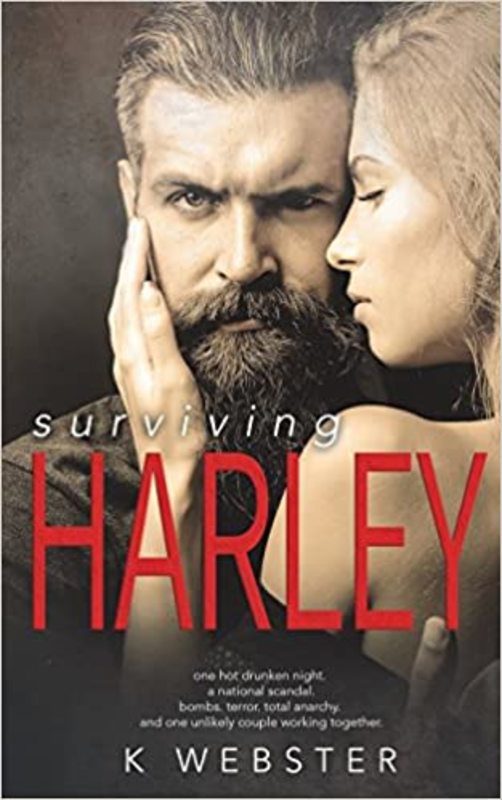 Book cover for "Surviving Harley" by K. Webster