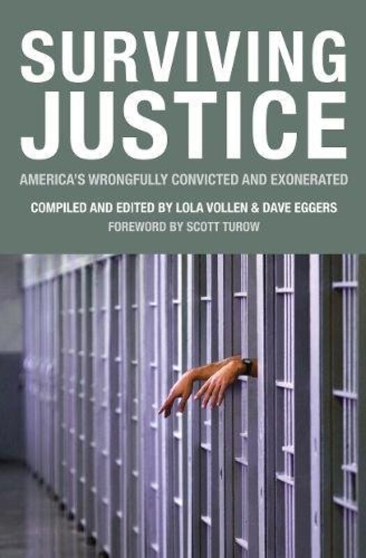 Book cover for "Surviving Justice" by Dave Eggers