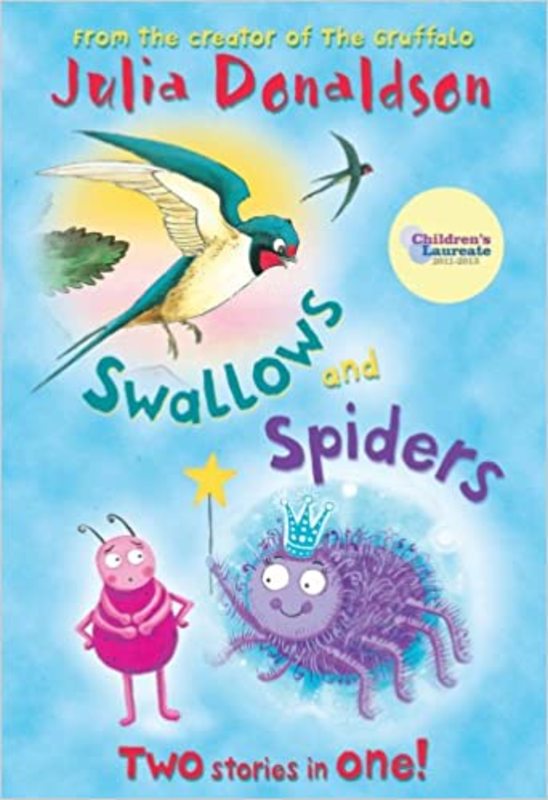 Book cover for "Swallows and Spiders" by Julia Donaldson