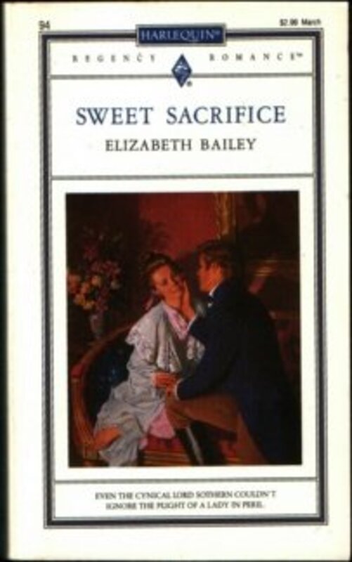 Book cover for "Sweet Sacrifice" by Elizabeth Bailey