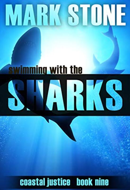 Book cover for "Swimming with the Sharks" by Mark Stone