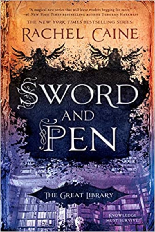 Book cover for "Sword and Pen" by Rachel Caine
