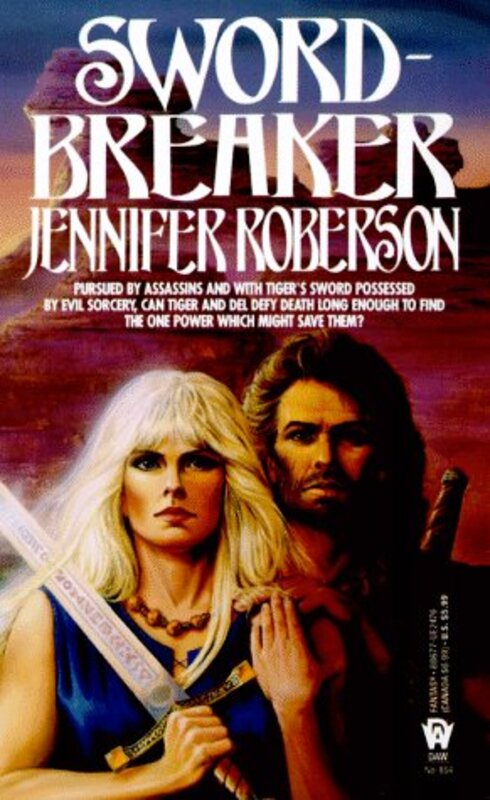 Book cover for "Sword-Breaker" by Jennifer Roberson
