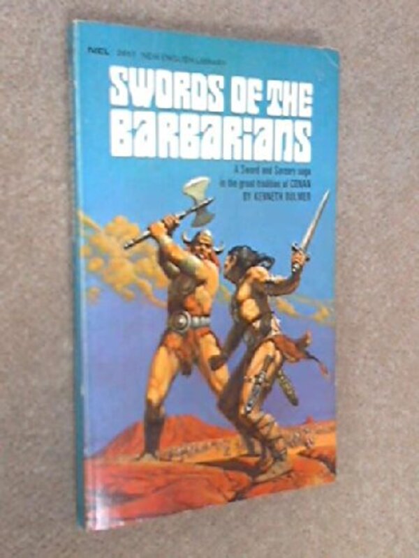 Book cover for "Swords of the Barbarians" by Kenneth Bulmer