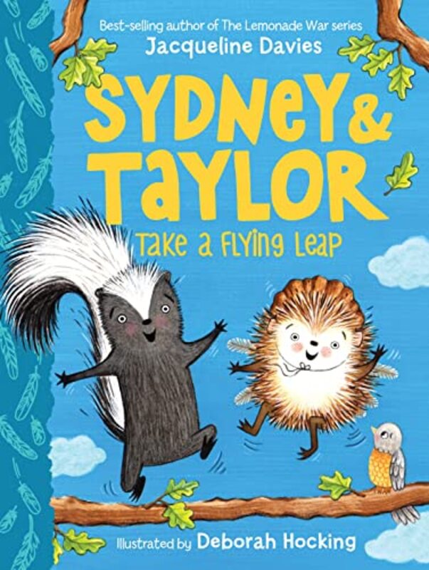 Book cover for "Sydney and Taylor Take a Flying Leap" by Jacqueline Davies