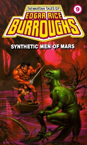 Book cover for "Synthetic Men of Mars" by Edgar Rice Burroughs