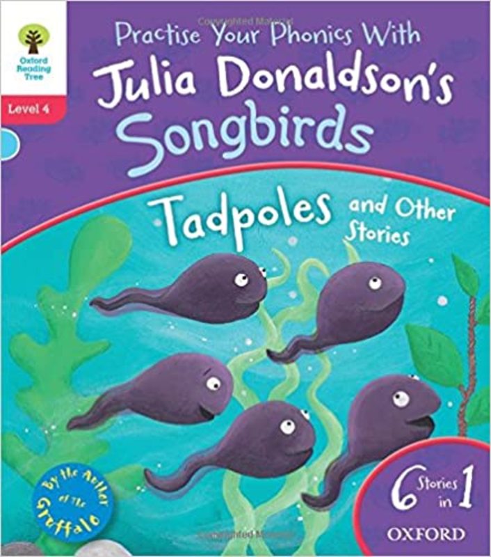 Book cover for "Tadpoles" by Julia Donaldson