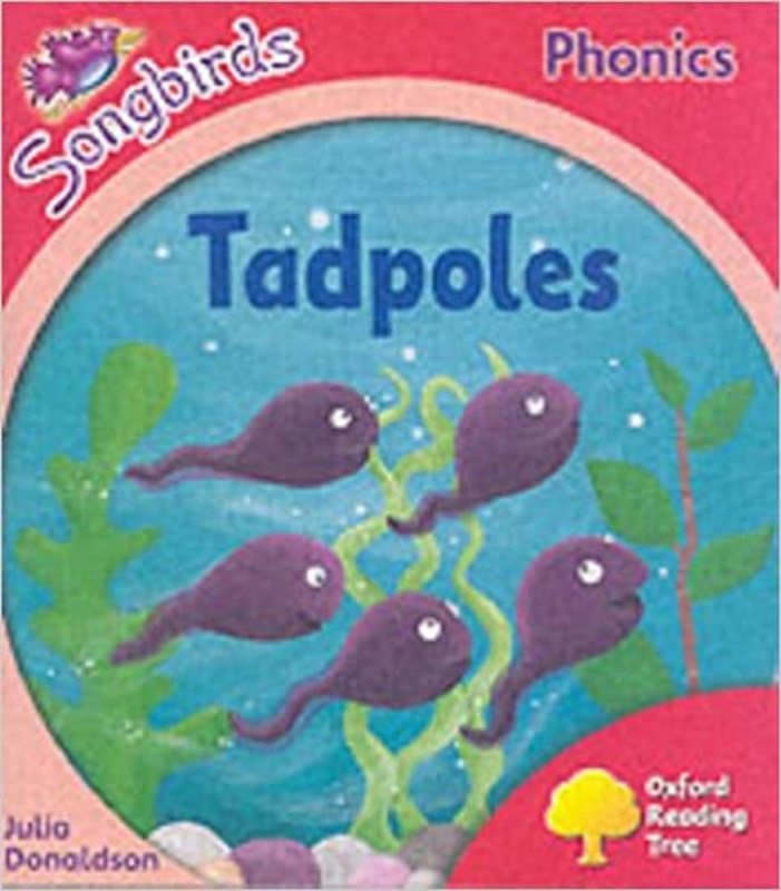 Book cover for "Tadpoles" by Julia Donaldson