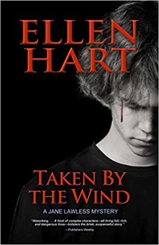 Book cover for "Taken by the Wind" by Ellen Hart