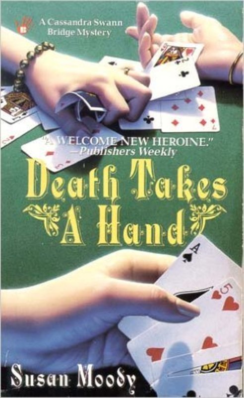 Book cover for "Takeout Double aka Death Takes a Hand" by Susan Moody