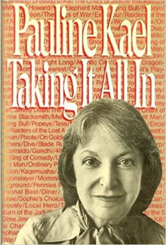 Book cover for "Taking It All In" by Pauline Kael
