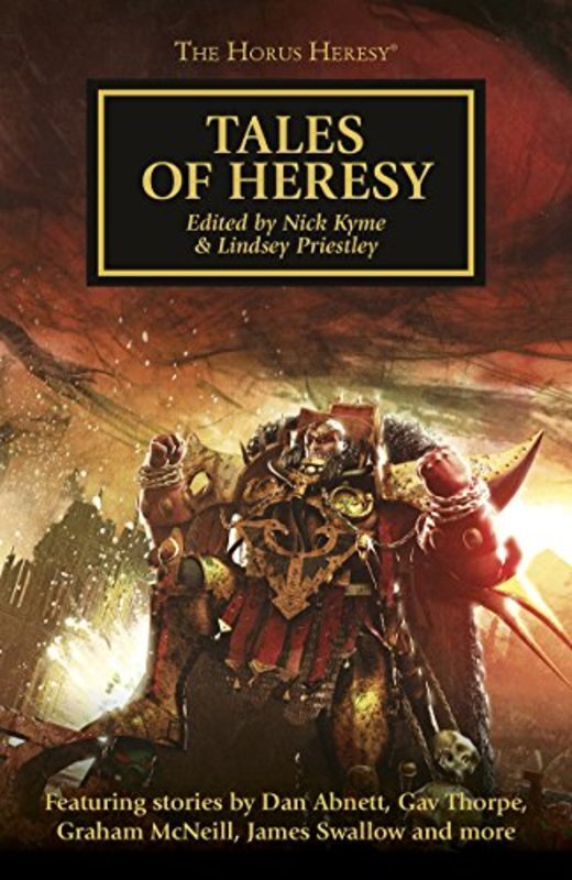 Book cover for "Tales of Heresy" by Dan Abnett
