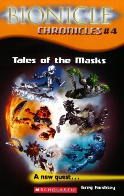 Book cover for "Tales of the Masks" by Greg Farshtey