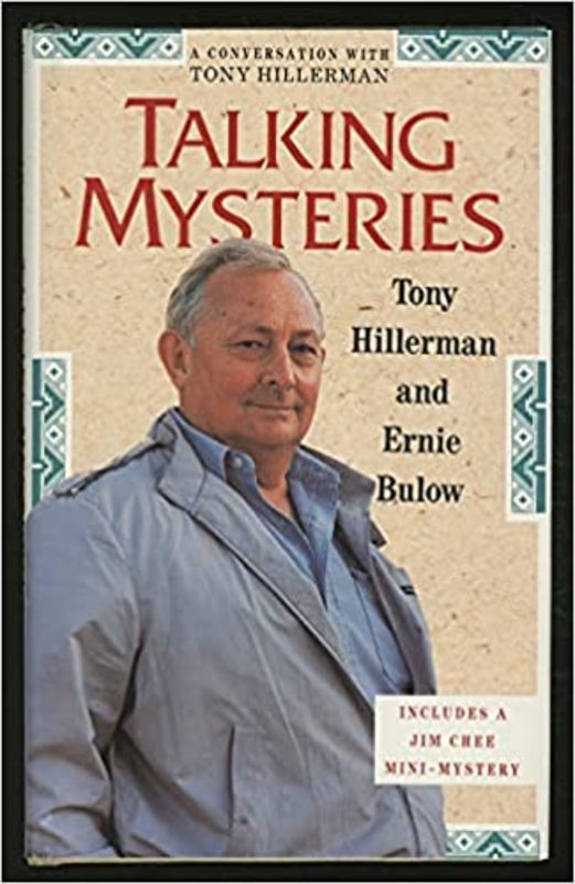 Book cover for "Talking Mysteries" by Tony Hillerman
