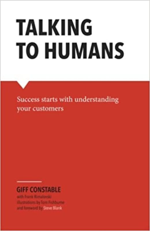 Book cover for "Talking to Humans" by Giff Constable