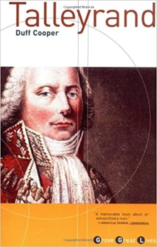Book cover for "Talleyrand" by Duff Cooper