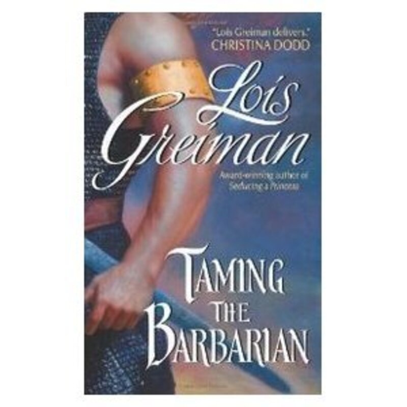 Book cover for "Taming The Barbarian" by Lois Greiman