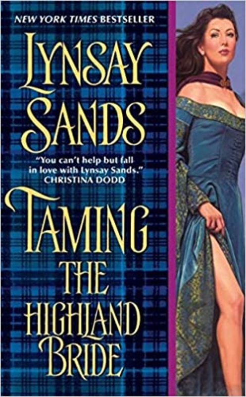 Book cover for "Taming the Highland Bride" by Lynsay Sands